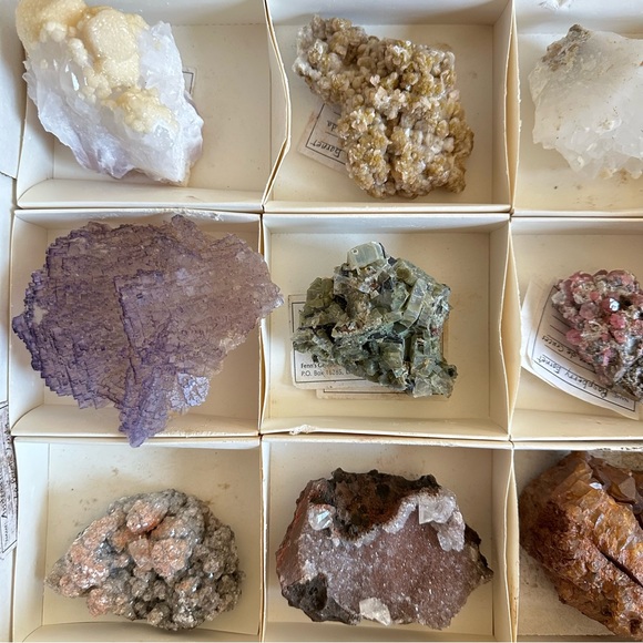 VINTAGE Raw Natural Mineral Set - Picture 4 of 8